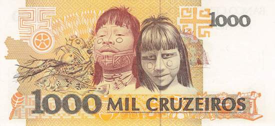 1000 Cruzeiros 1990